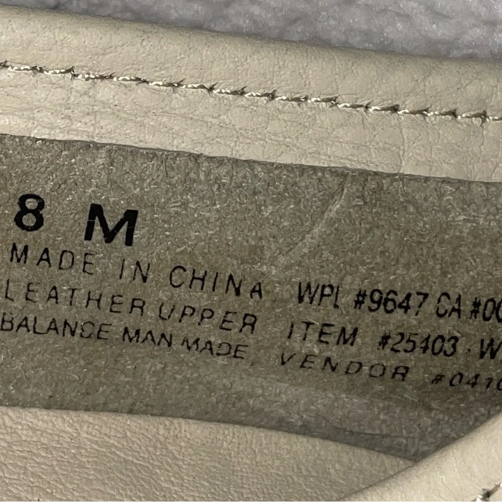 Eddie Bauer Penny Loafers White Leather Size 8 M